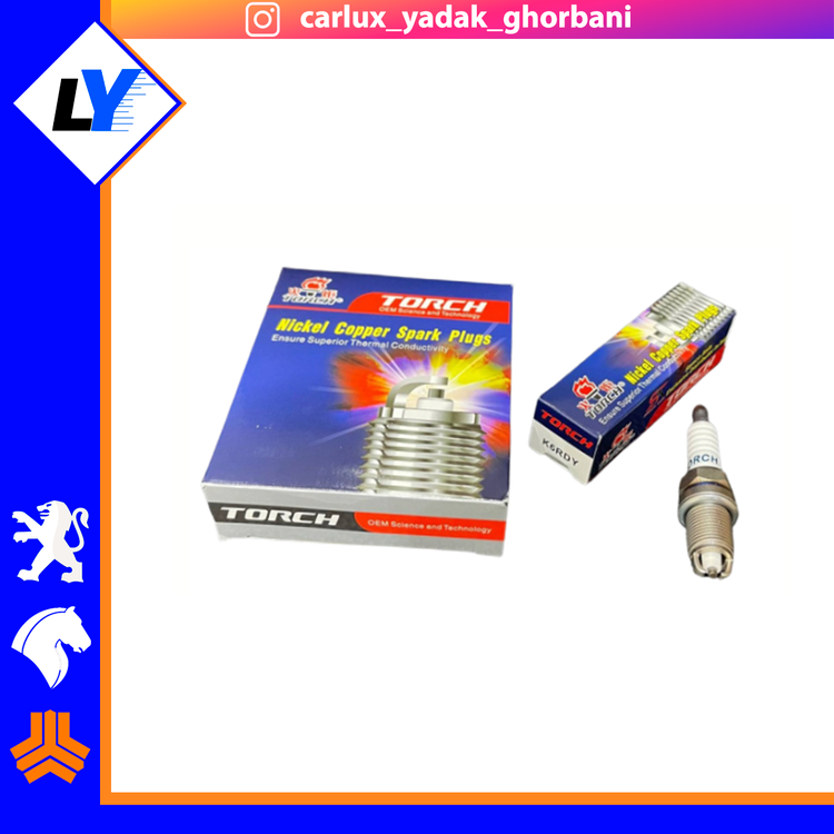 شمع دو پلاتین تورچ k6rdy(بسته بندی 4 عددی)