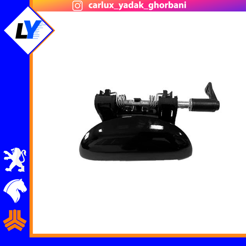 دستگیره پژو 207 (بیرونی) مشکی پیانویی(سمت مورد نظر انتخاب شود)