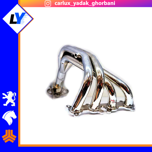 هدرز206 تیپ 5 4به 1 فولادی اب کروم