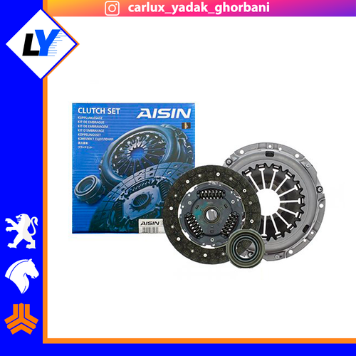کیت کلاچ(دیسک و صفحه و بلبرینگ) 215 ایسین کره *اصل* 608