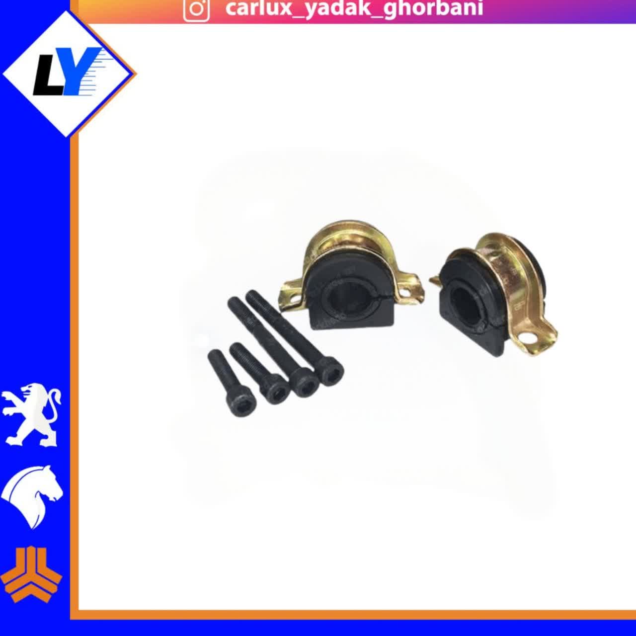 لاستیک چاکدار میل موجگیر 405 بابست و پیچ رهیاب